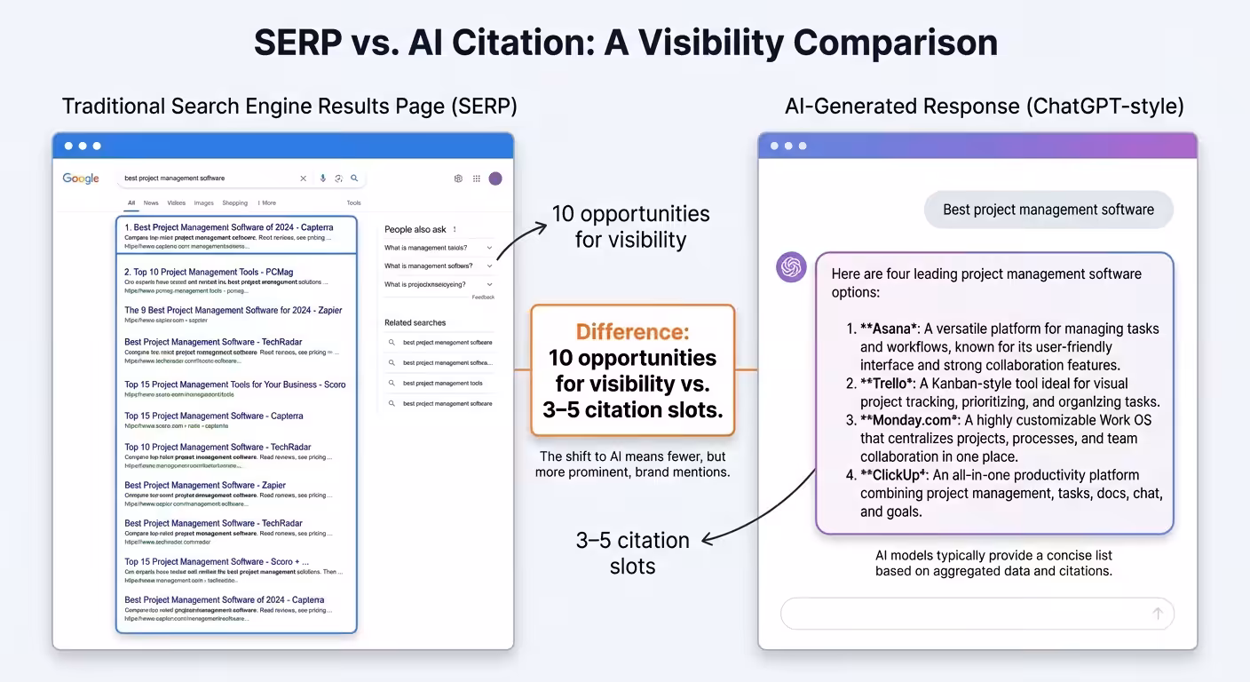 serp vs ai visibility