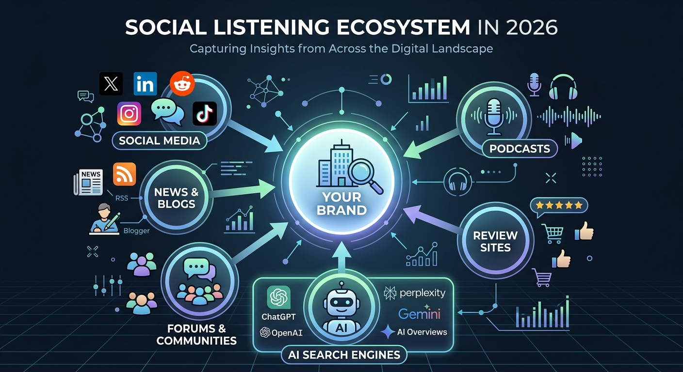 social listening ecosystem diagram