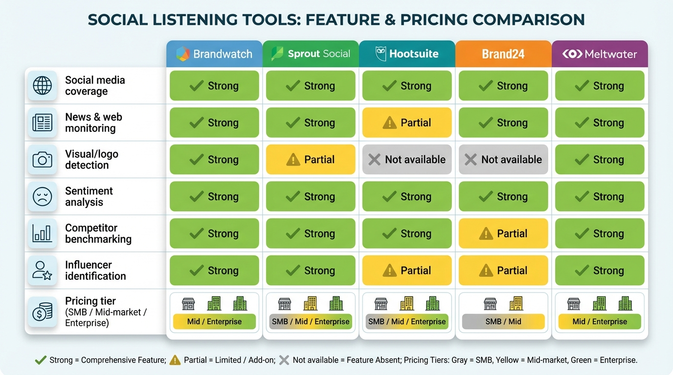 social listening tools comparison