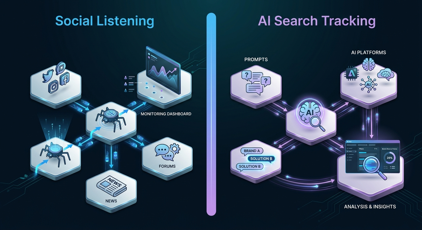 social-listening-vs-ai-search-tracking-methodology-comparison