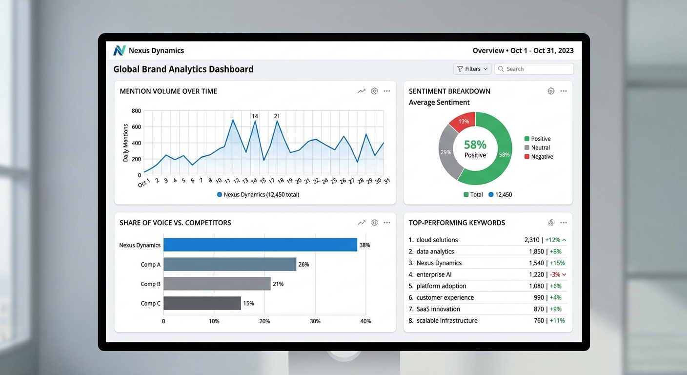 social media analytics dashboard