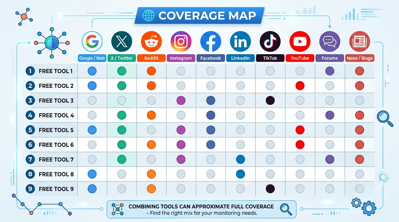 social media coverage map