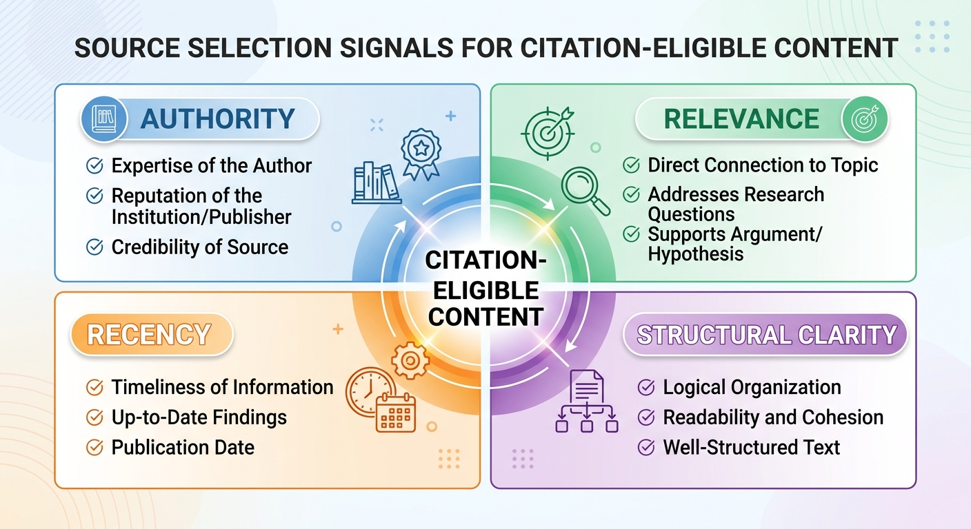 source selection quadrant diagram