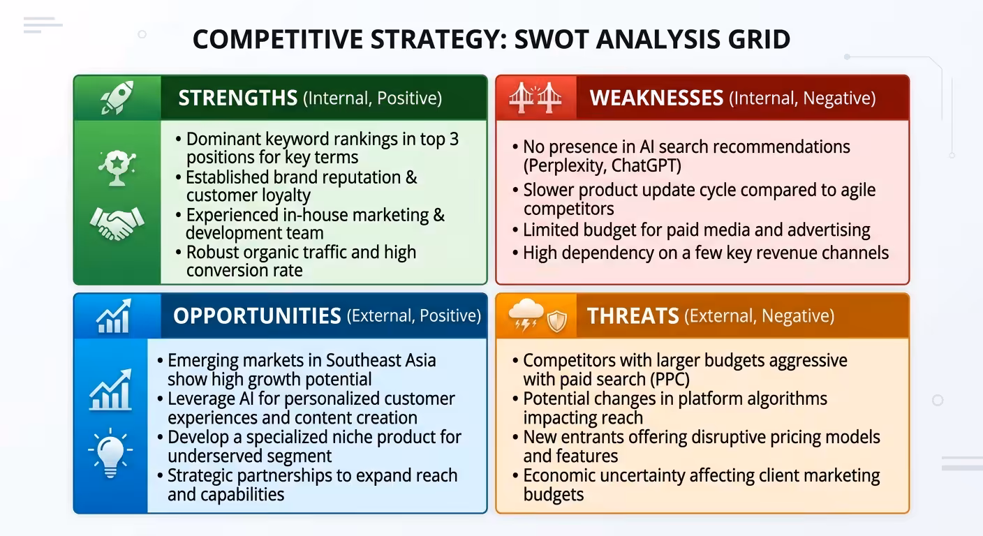 swot analysis matrix