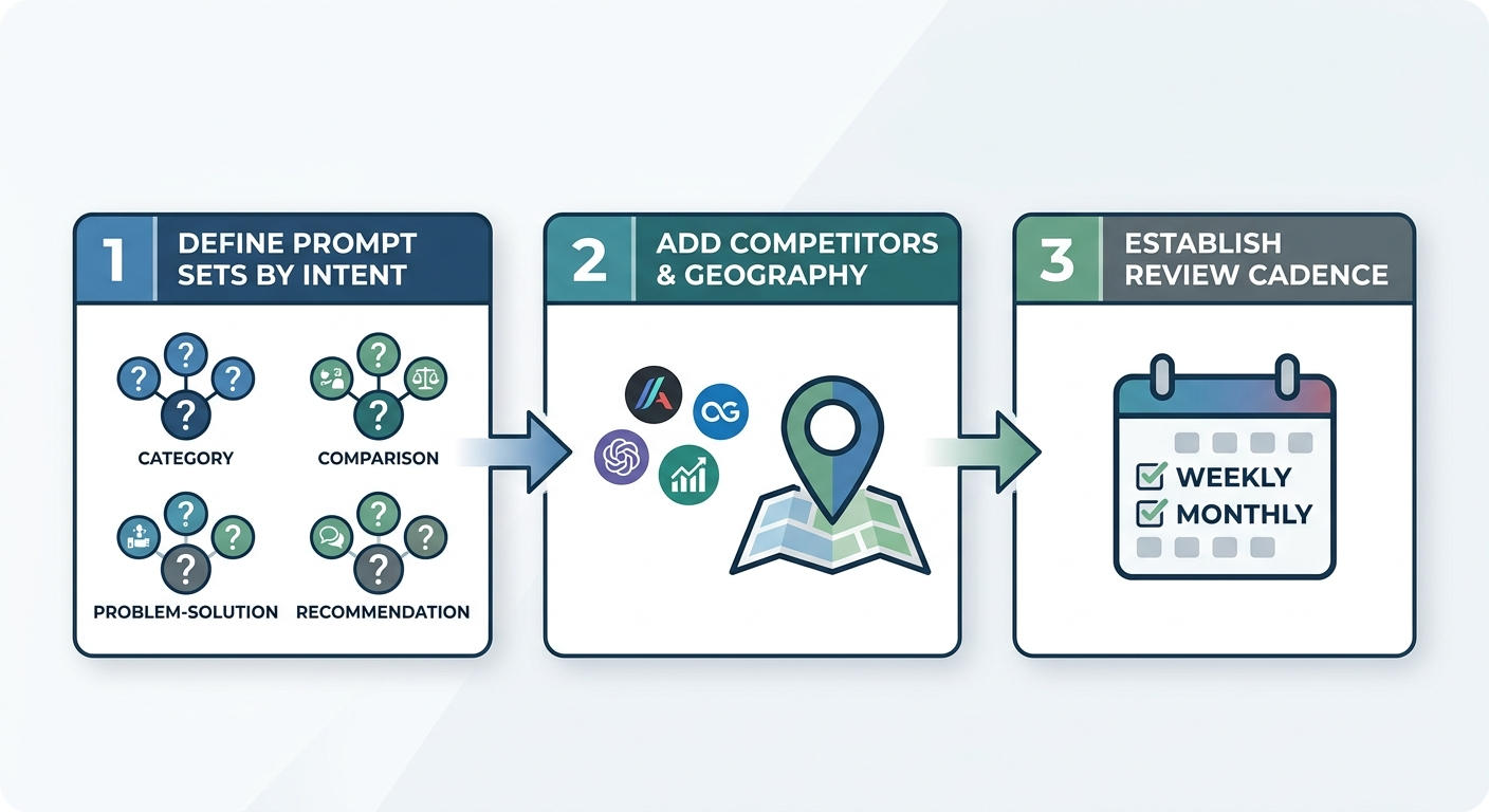 three step workflow diagram