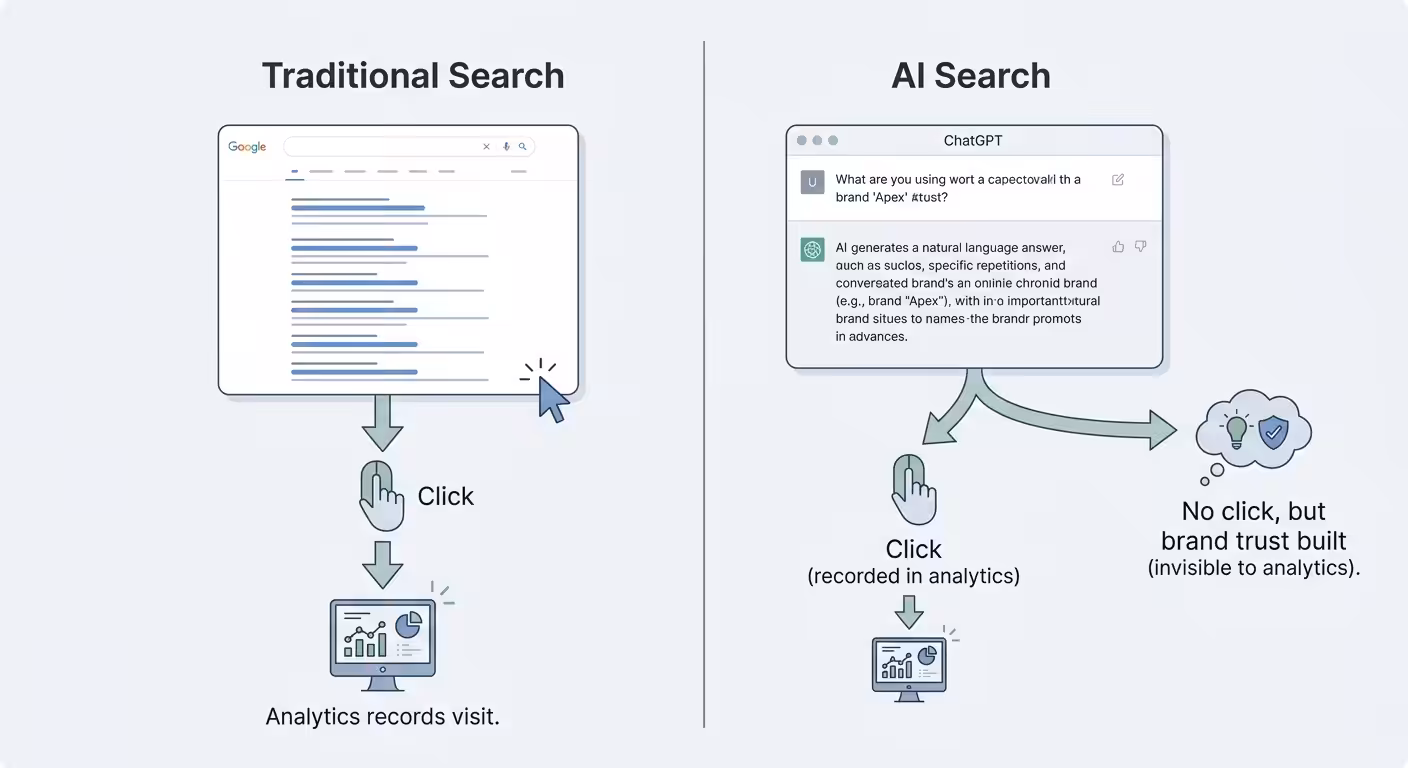 See If Ai Mentions Your Brand, traditional vs ai search