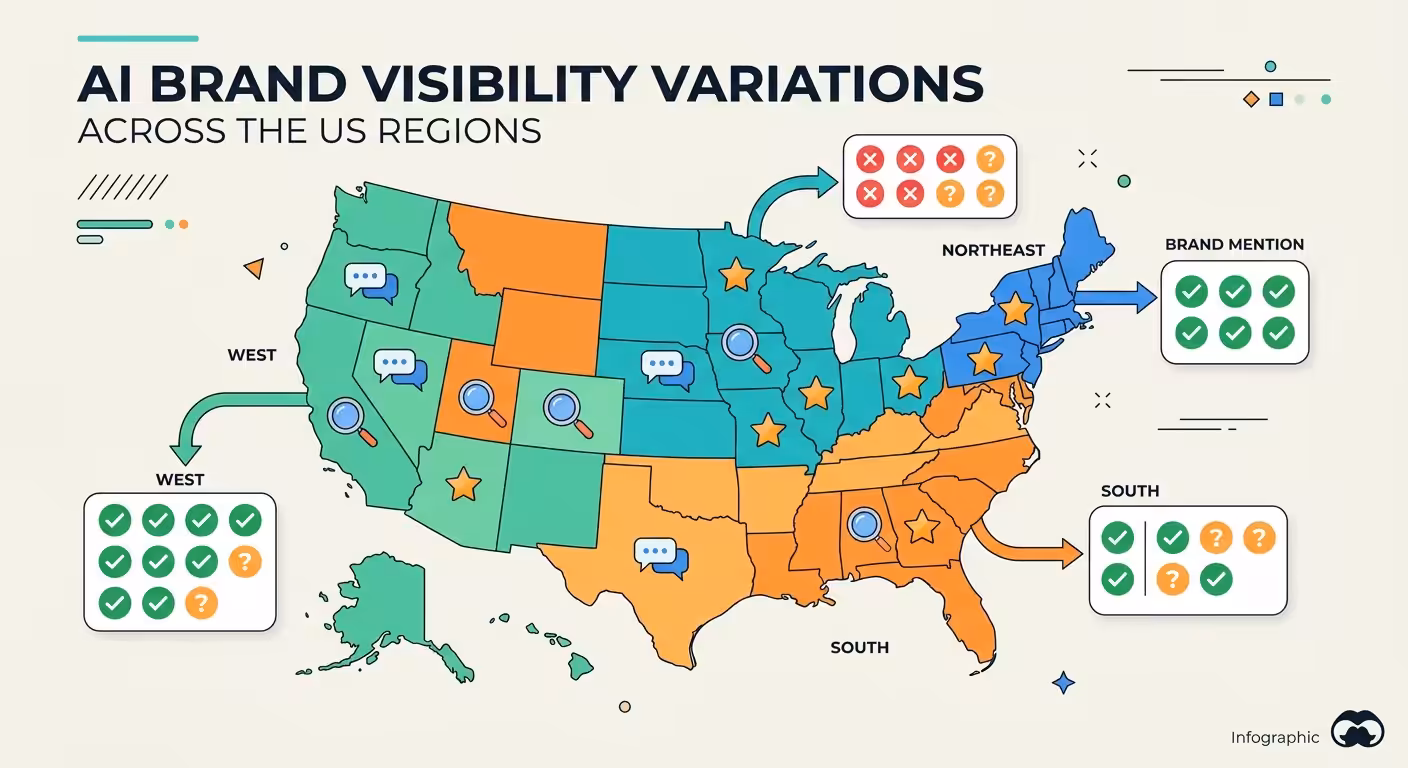 Geo Ai Generated Brand Mentions, us ai brand visibility map