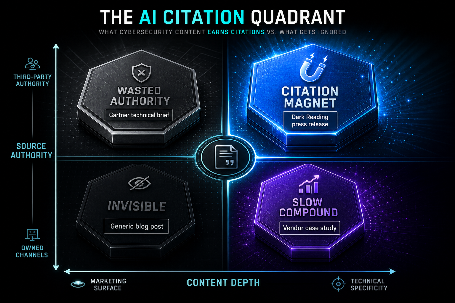 two-by-two-matrix-mapping-content-depth-against-source-authority-for-ai-citations