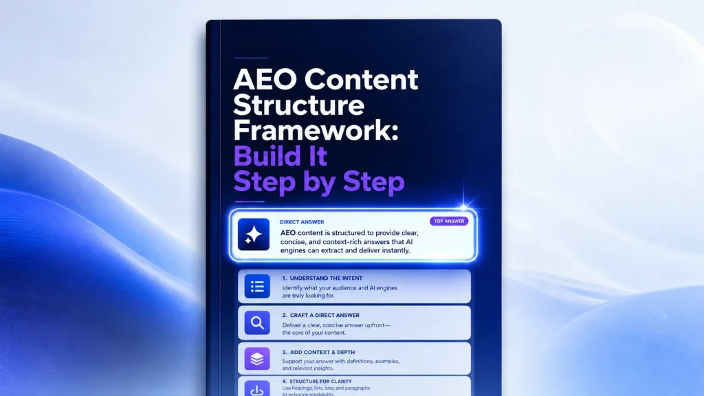 aeo content structure framework