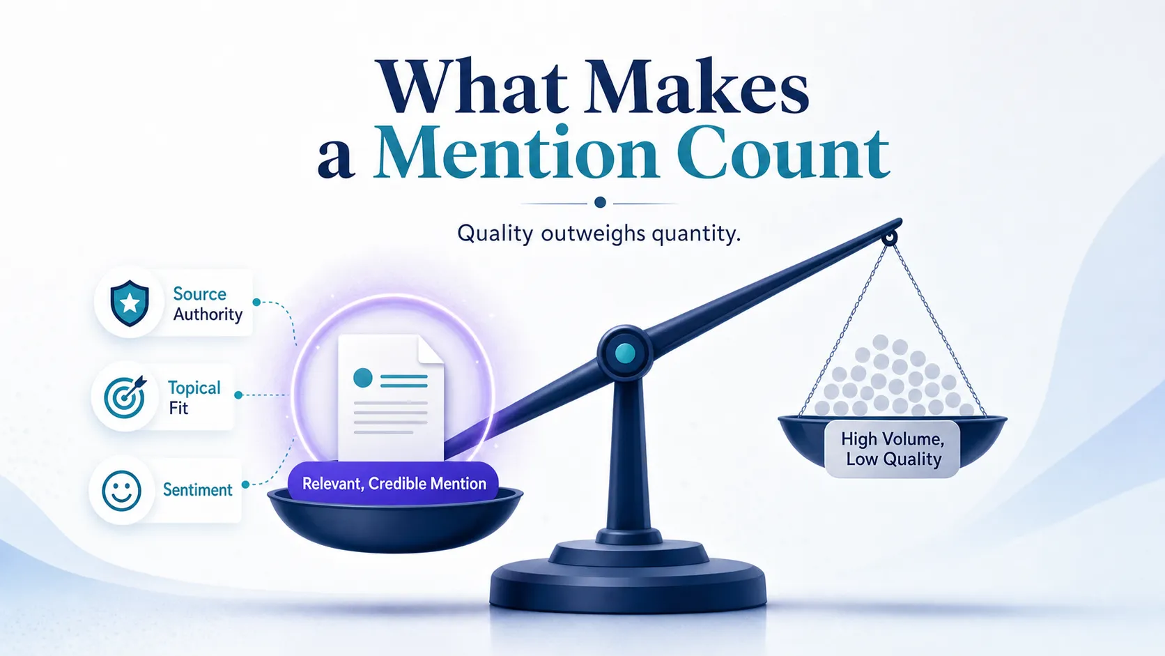 balance-scale-favoring-one-quality-mention-over-many-low-value-ones