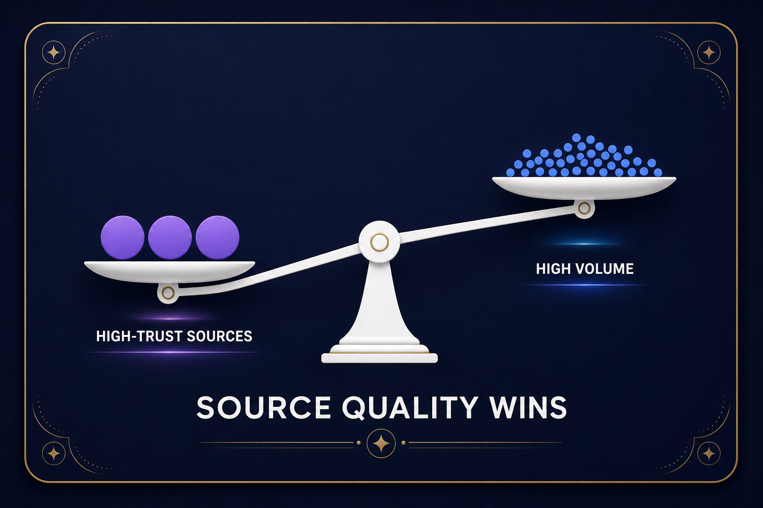 balance-scale-showing-few-high-trust-sources-outweighing-many-low-trust-mentions