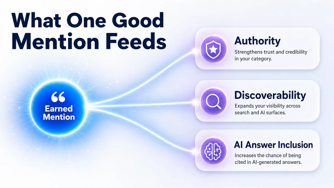 Earned saas mention feeding authority discoverability ai inclusion