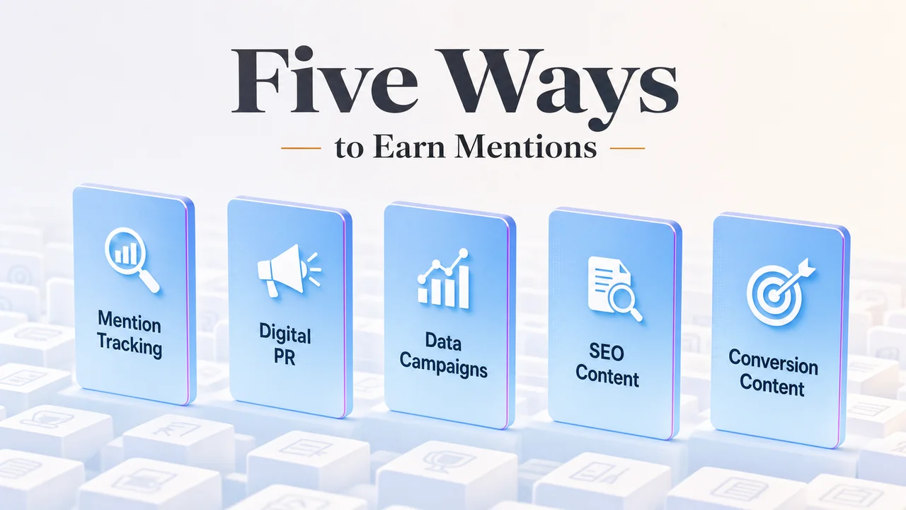 Five saas mention building approaches tracking pr data seo conversion