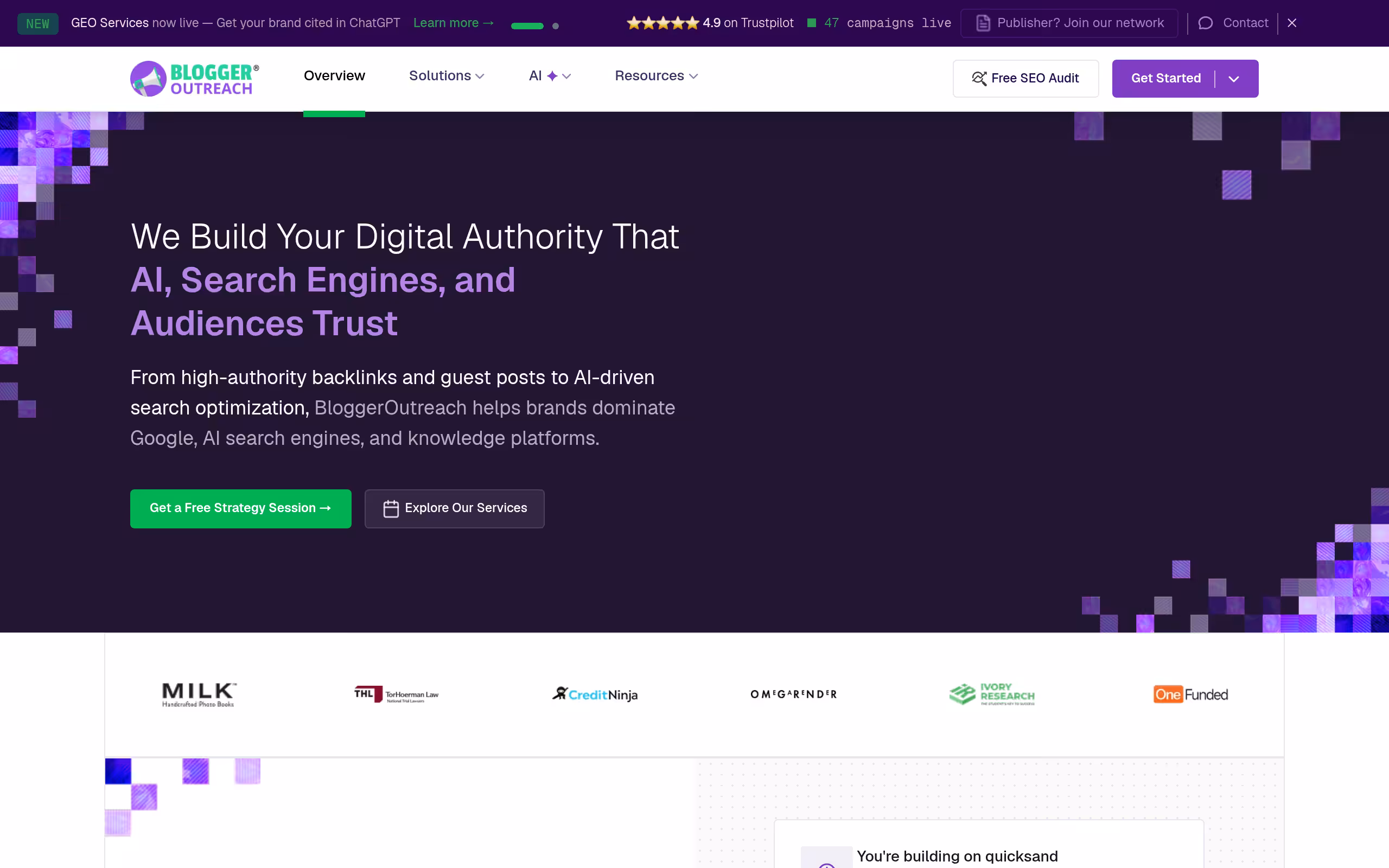 BloggerOutreach.io platform connecting buyers with publishers and creators