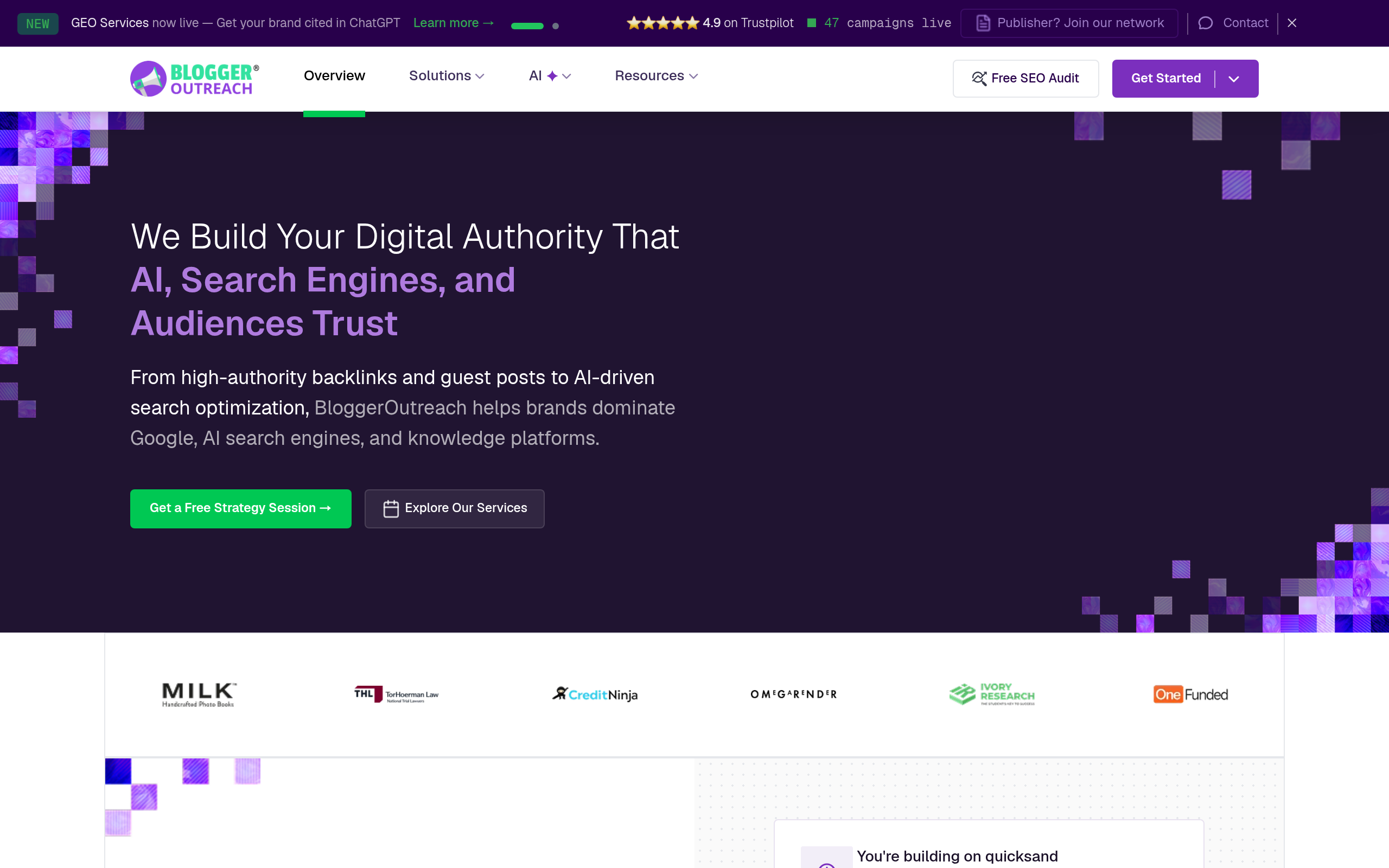 BloggerOutreach.io platform connecting buyers with publishers and creators