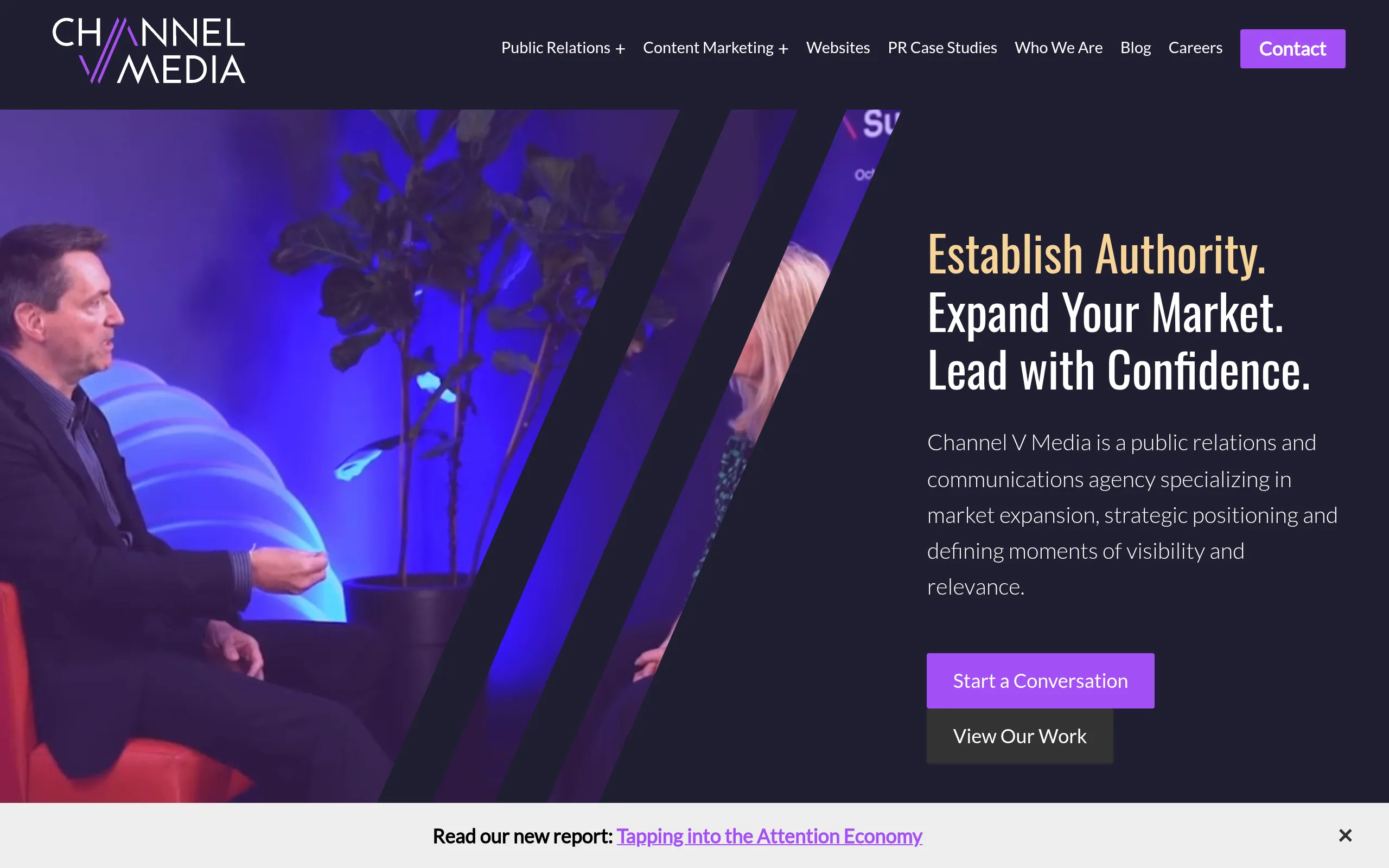Channel v media B2B tech PR firm for market entry