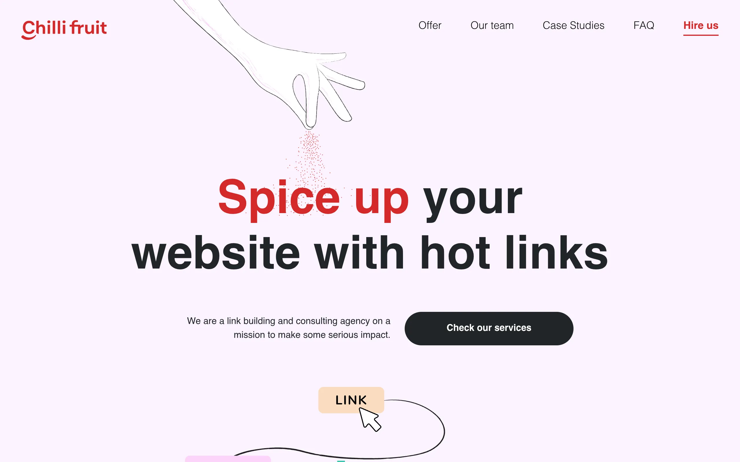 chilli fruit web consulting saas link building and ai visibility homepage