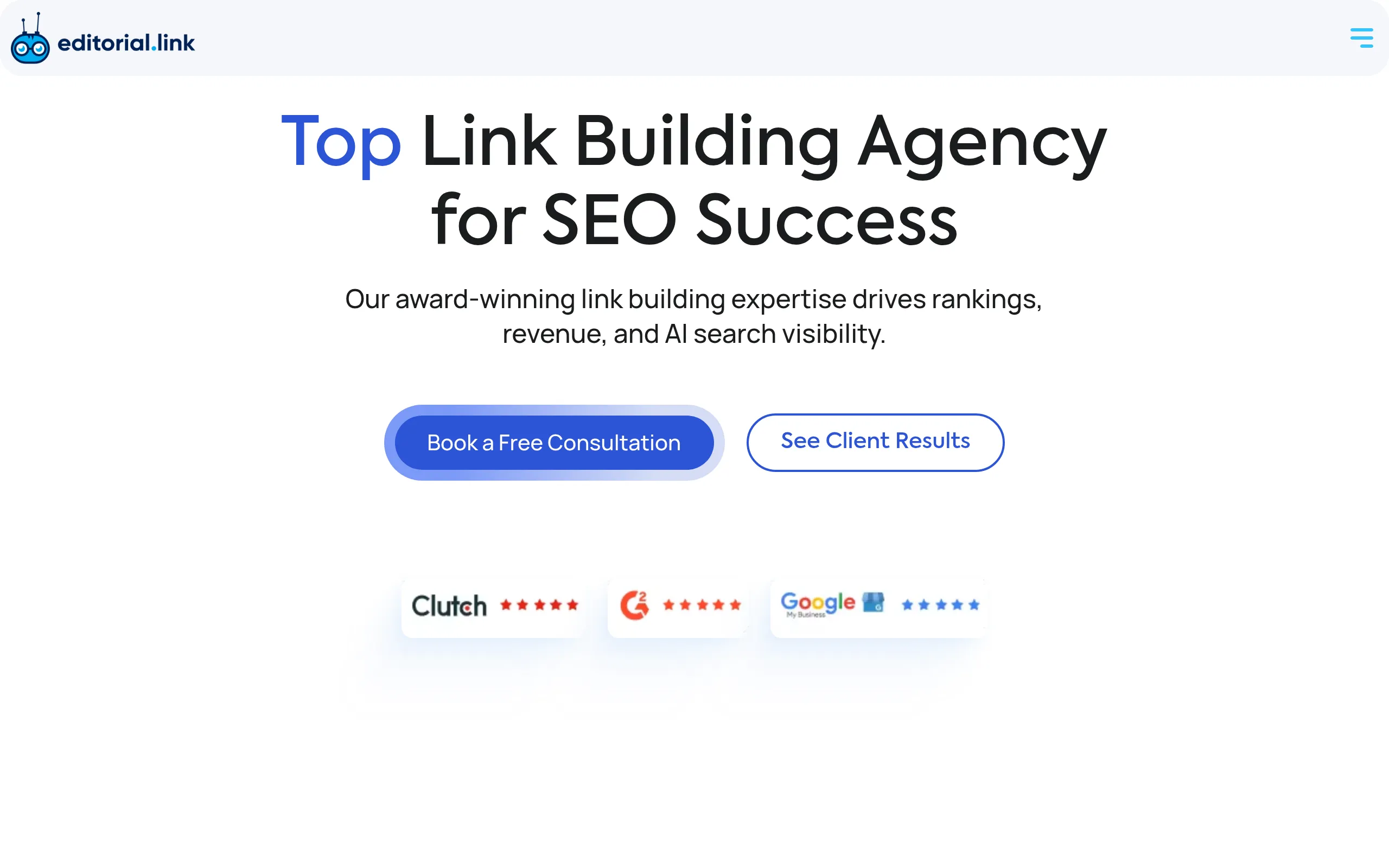 editorial-link-homepage-showing-managed-editorial-link-building-service