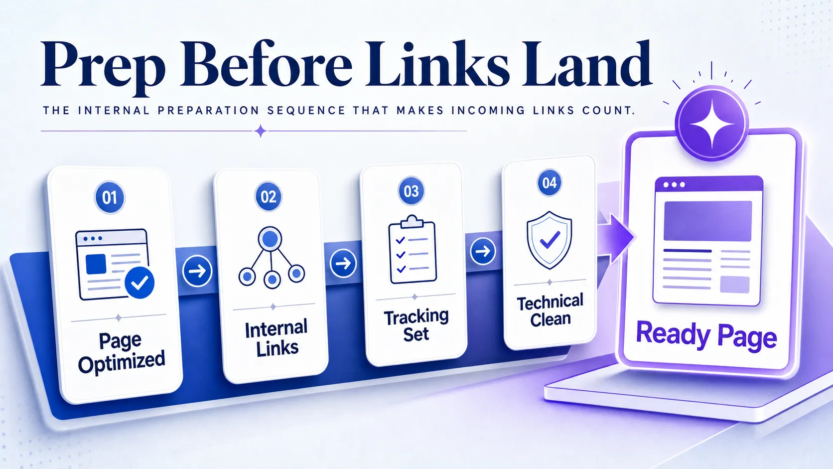 four-stage-website-prep-flow-feeding-a-ready-target-page