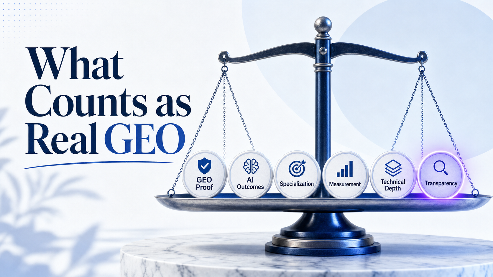 geo-agency-selection-rubric-balance-scale-concept