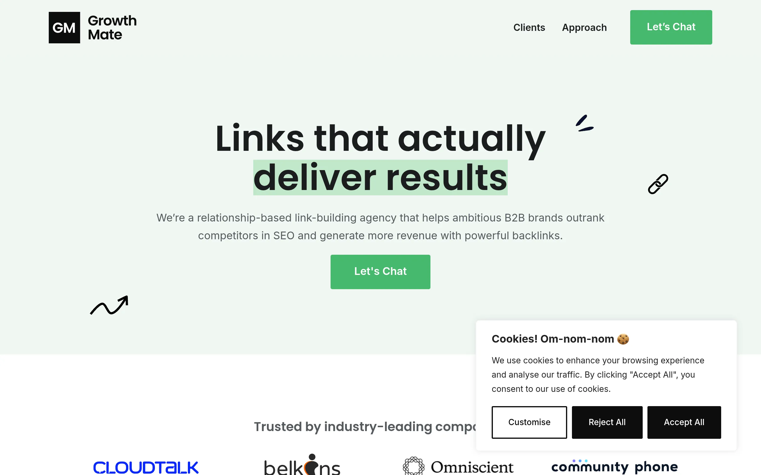 growthmate white-hat link building agency homepage