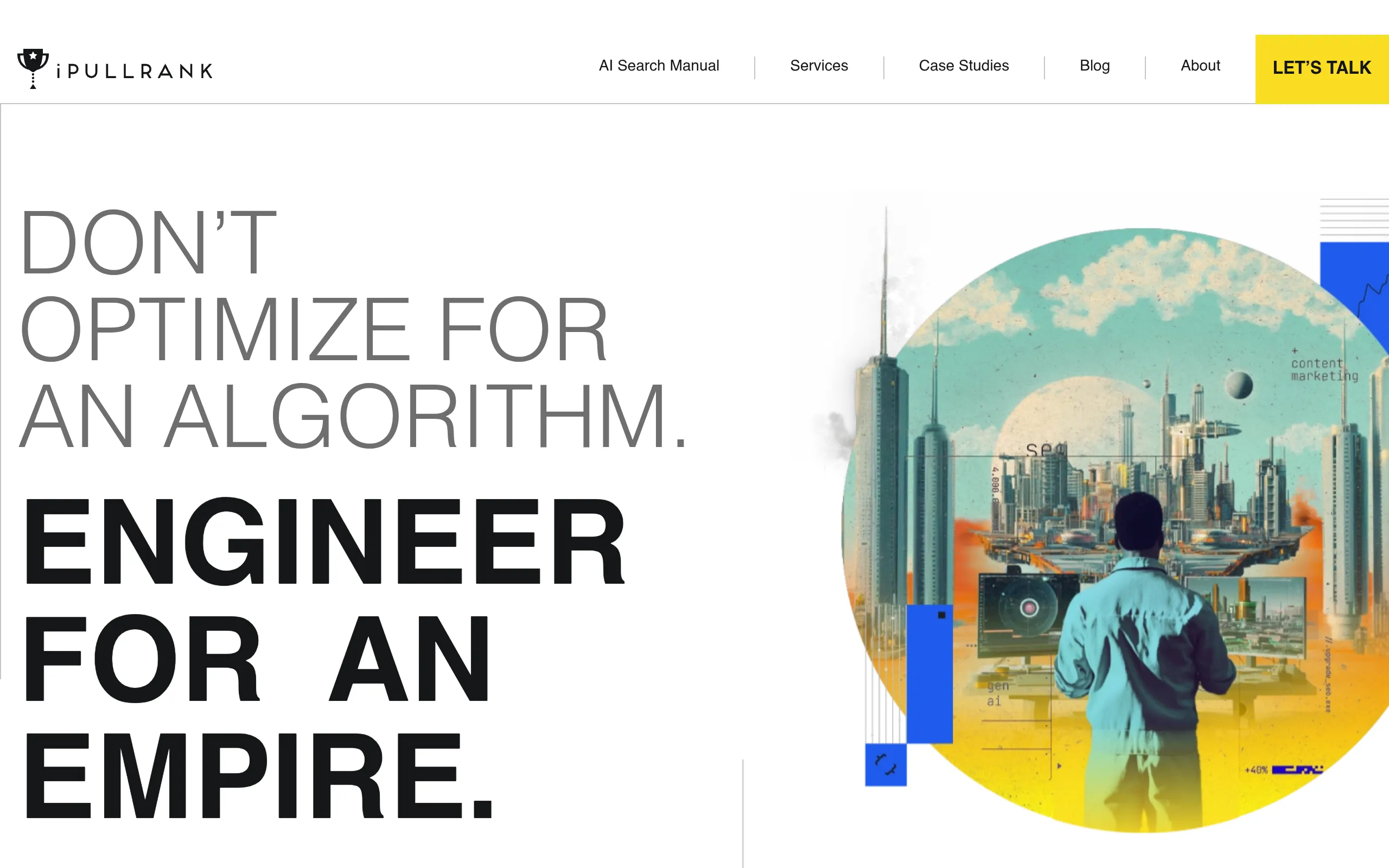 Ipullrank technical SEO and search strategy consultancy homepage