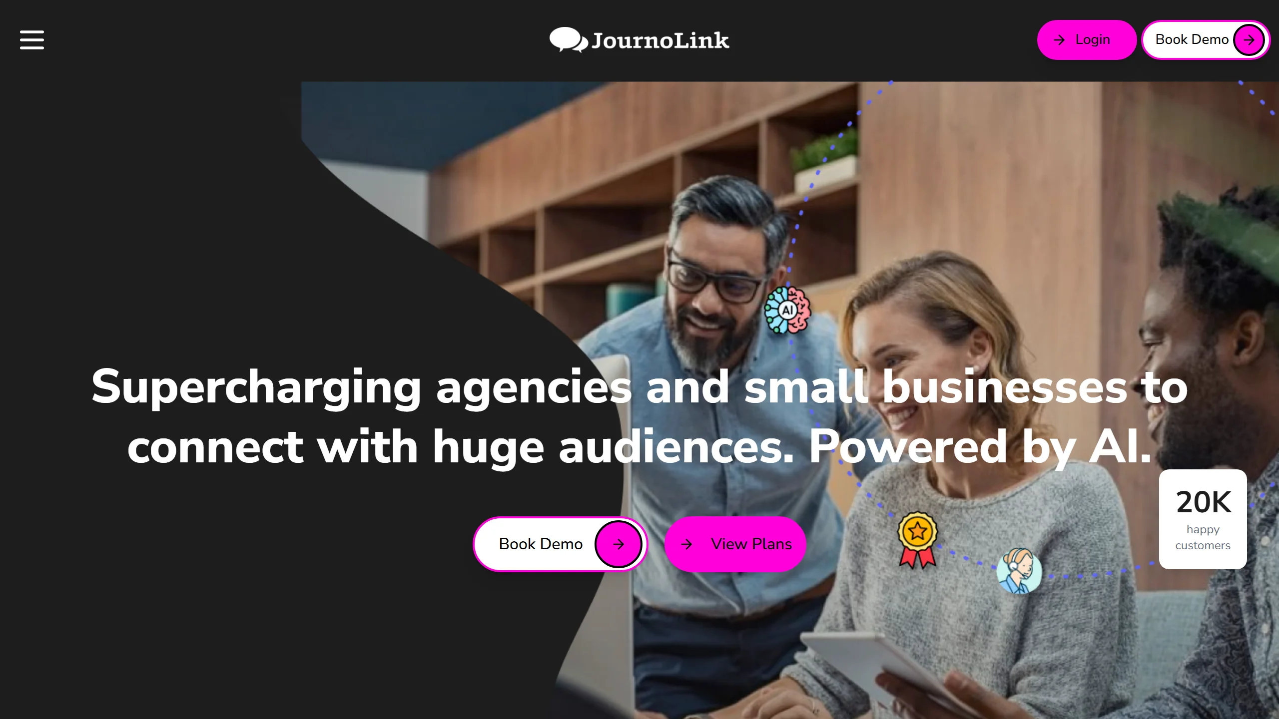 Screenshot of https://www.journolink.com