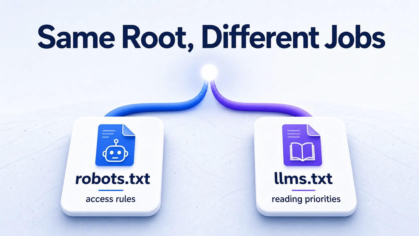 Site root splitting into access rules and reading priorities