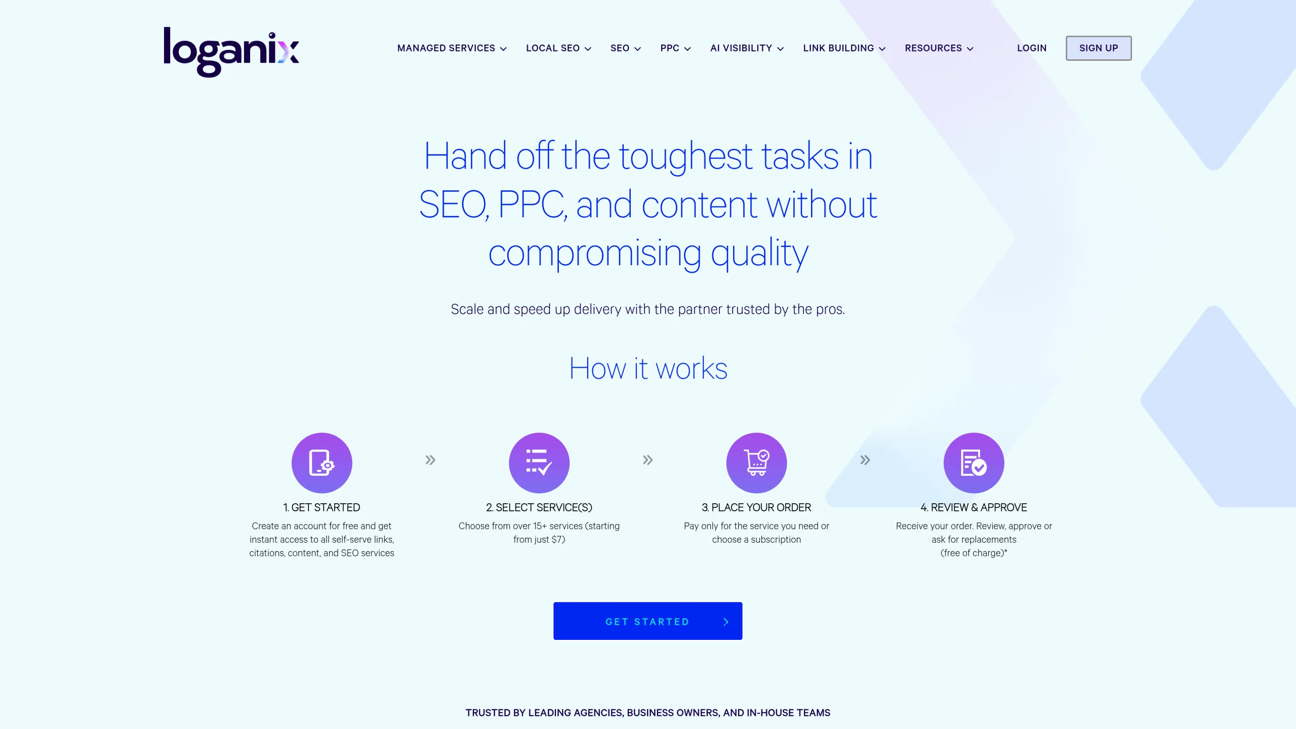 Screenshot of https://loganix.com