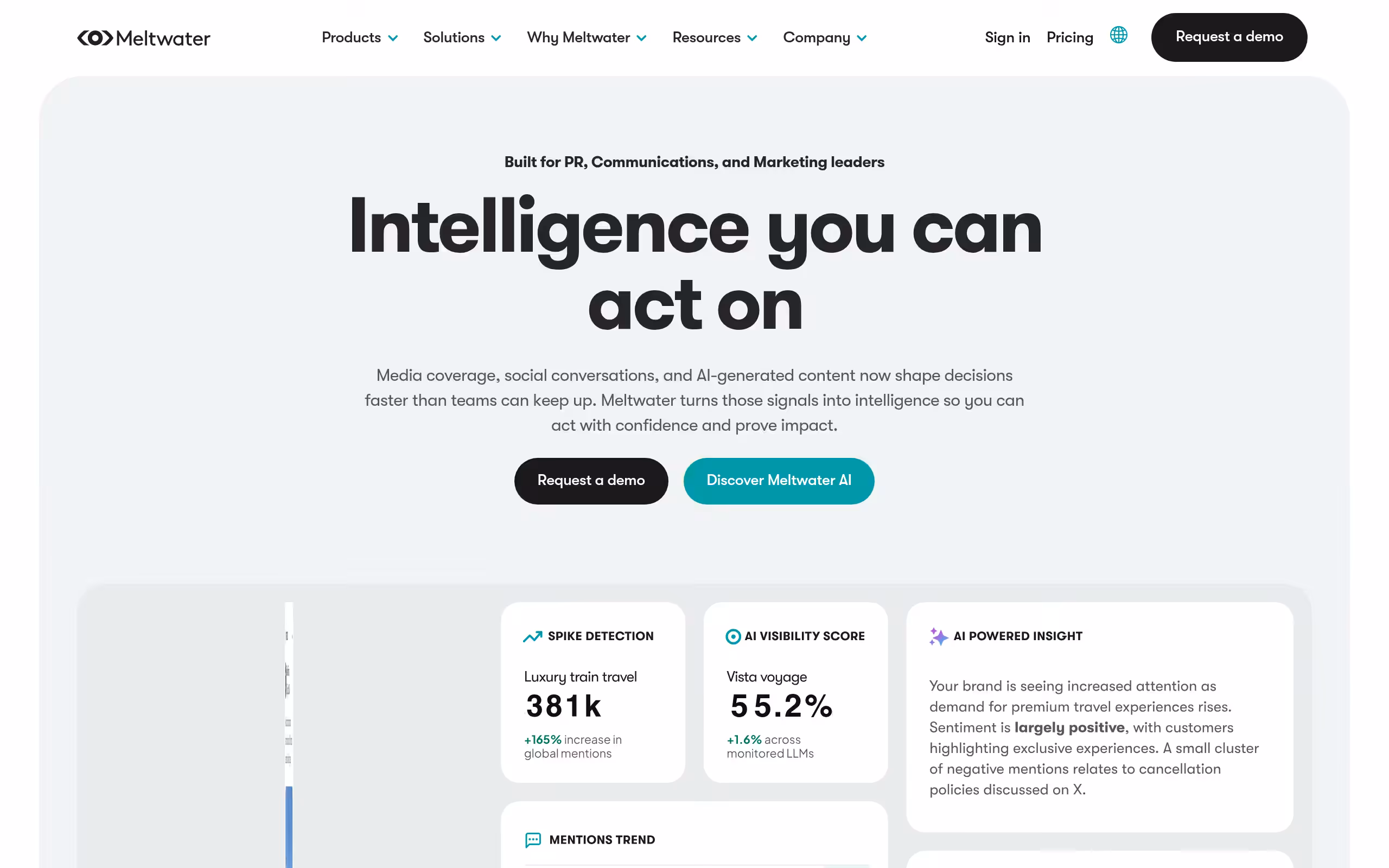 Meltwater PR and media monitoring suite for communications teams