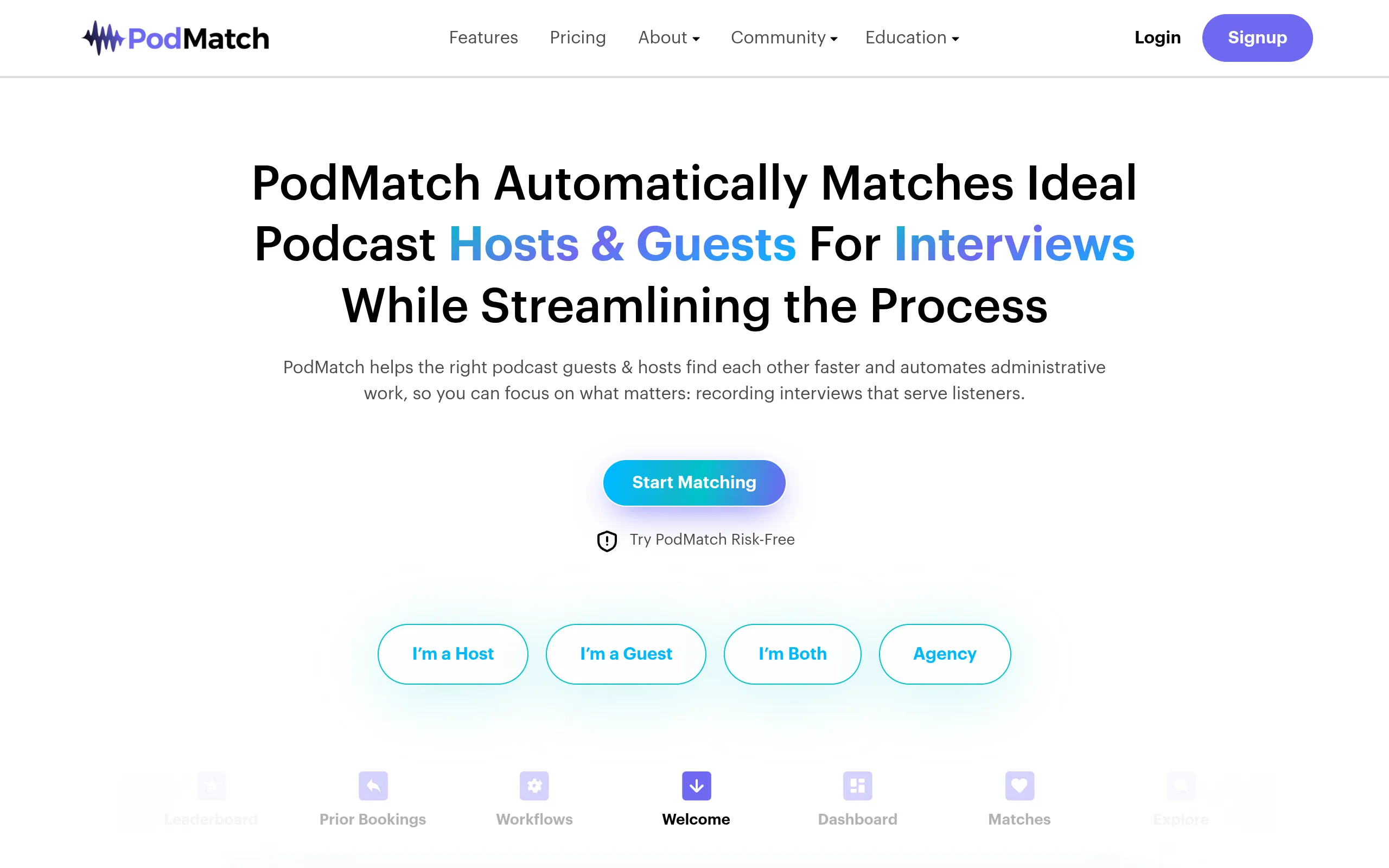 podmatch-ai-driven-host-and-guest-matching-platform-website