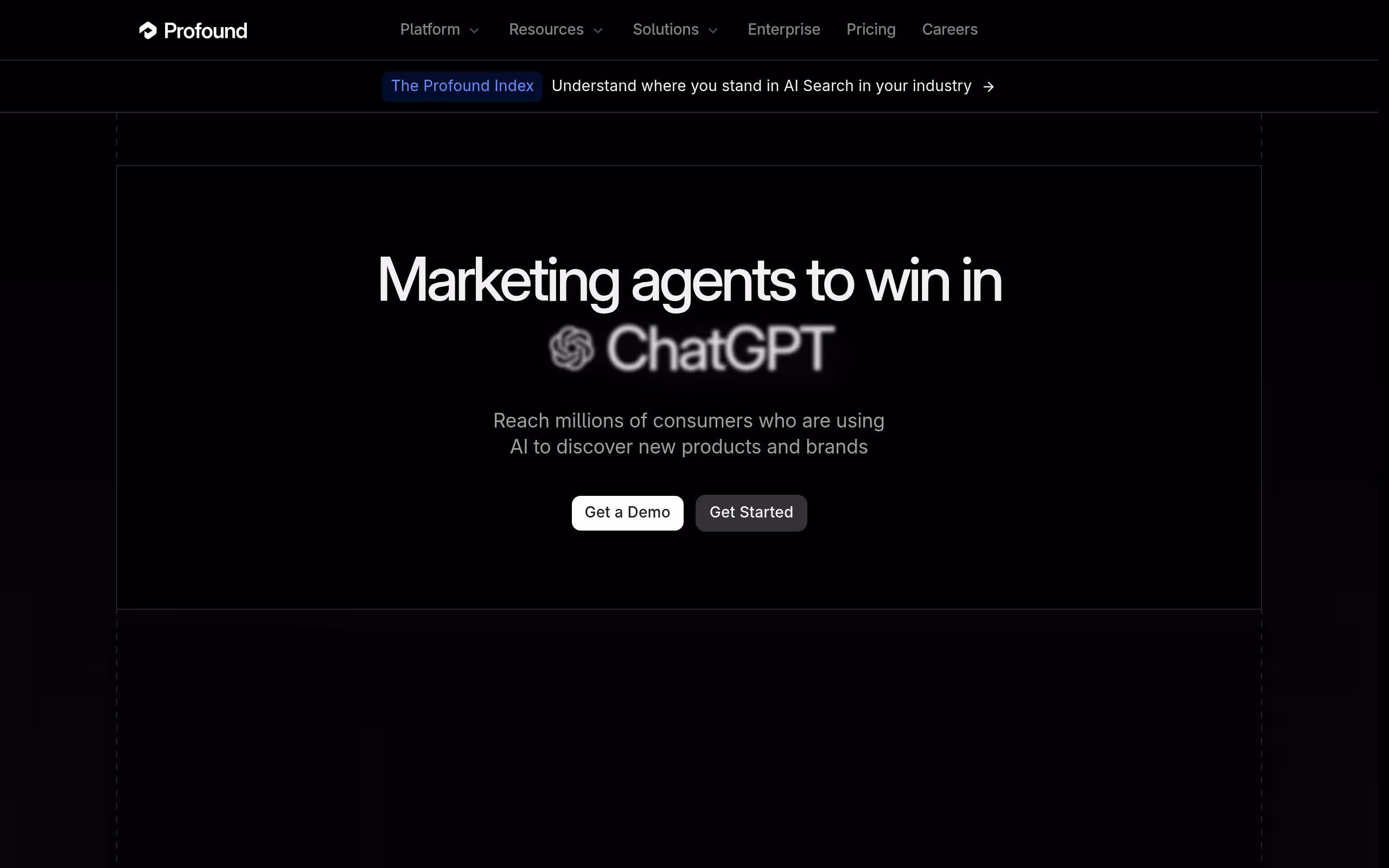 Profound enterprise platform for ChatGPT prompt tracking