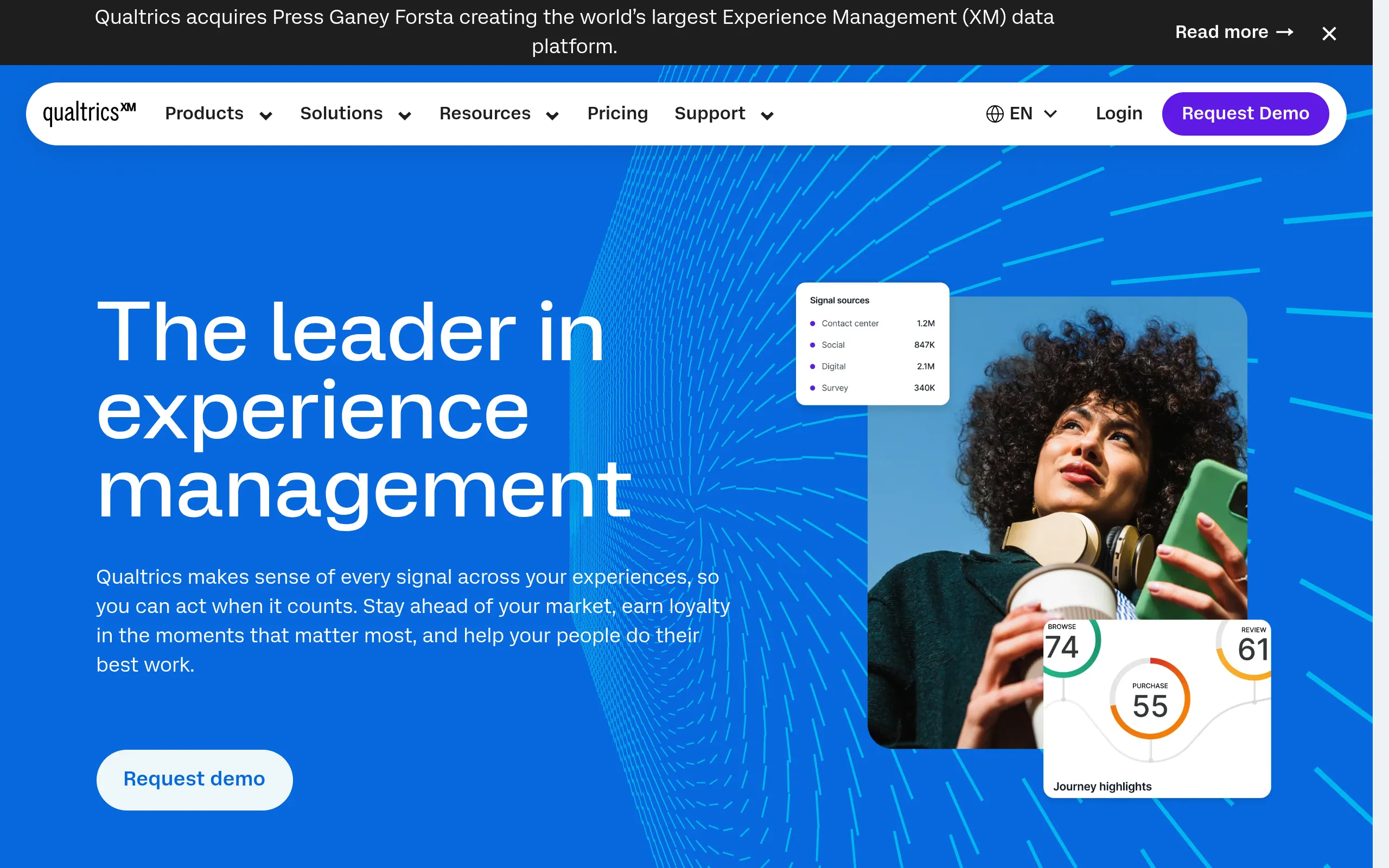 Qualtrics enterprise research and brand tracking platform