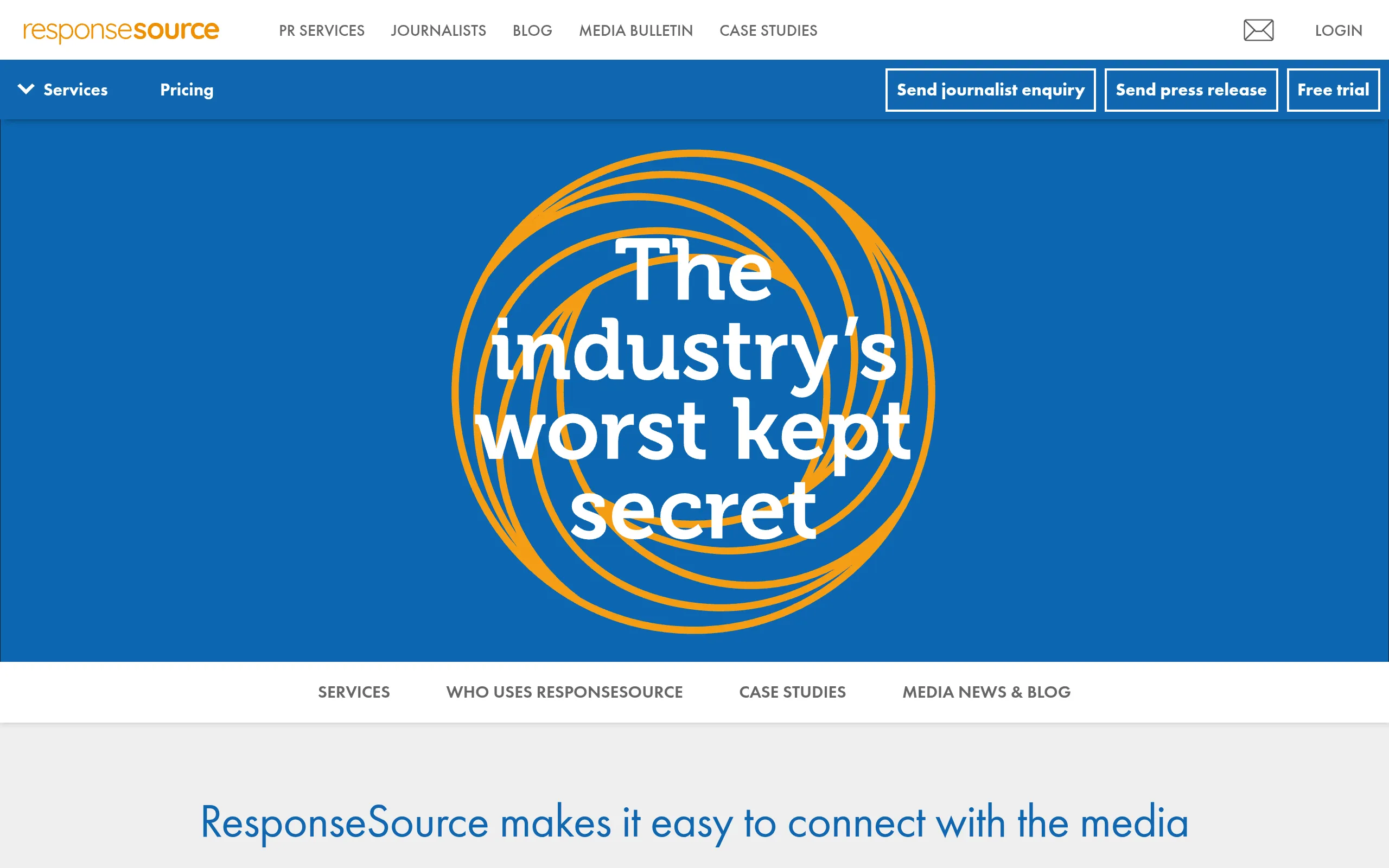 responsesource-uk-media-request-platform-homepage
