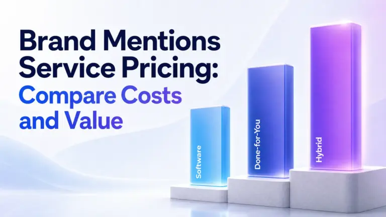 Three rising columns showing software done for you and hybrid pricing models
