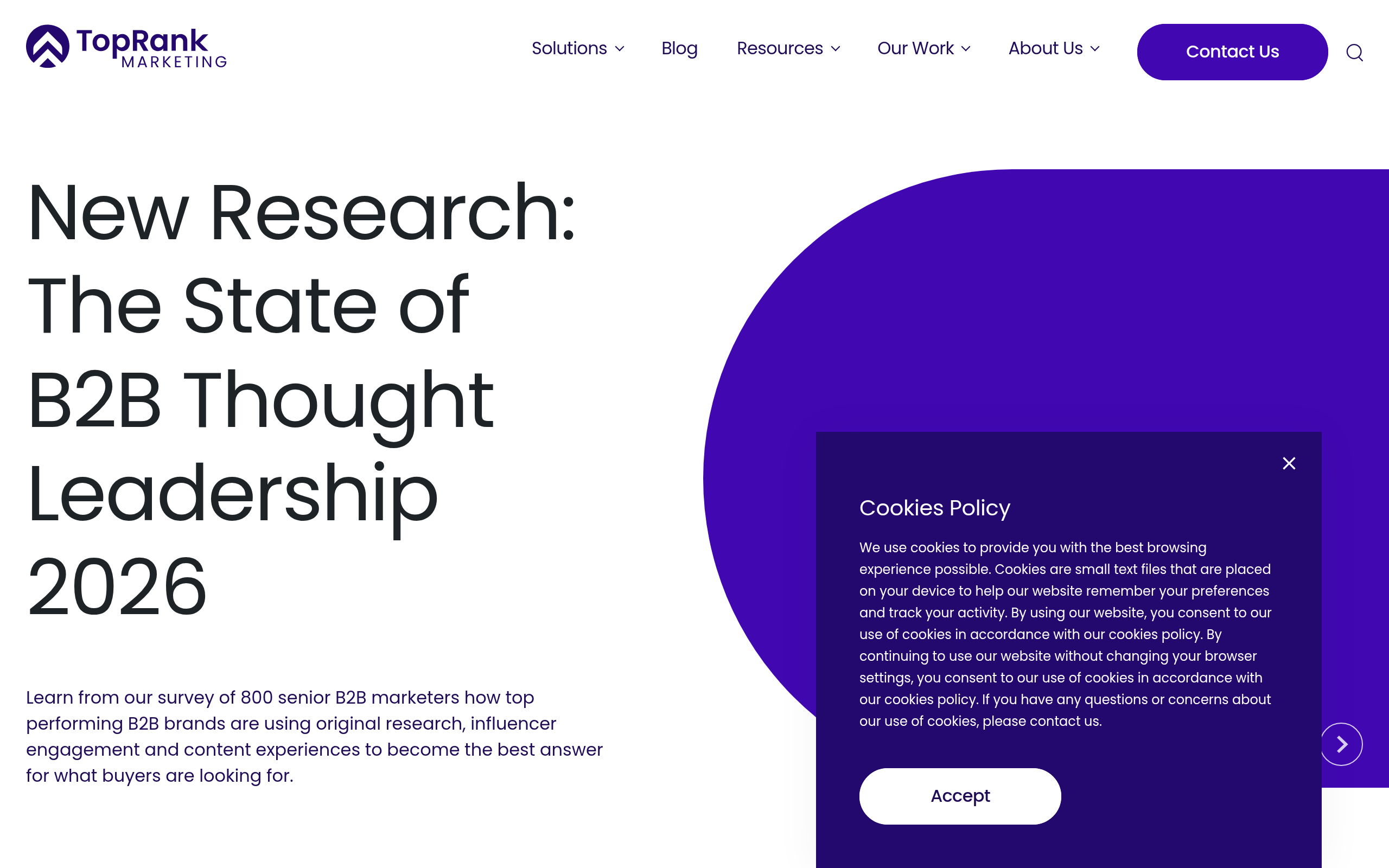 toprank-marketing-b2b-thought-leadership-agency-homepage