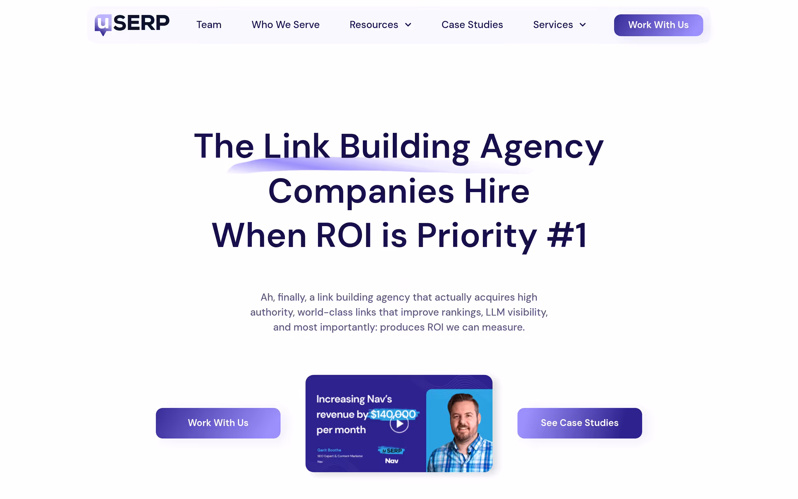 uSERP high authority editorial link building and digital PR homepage