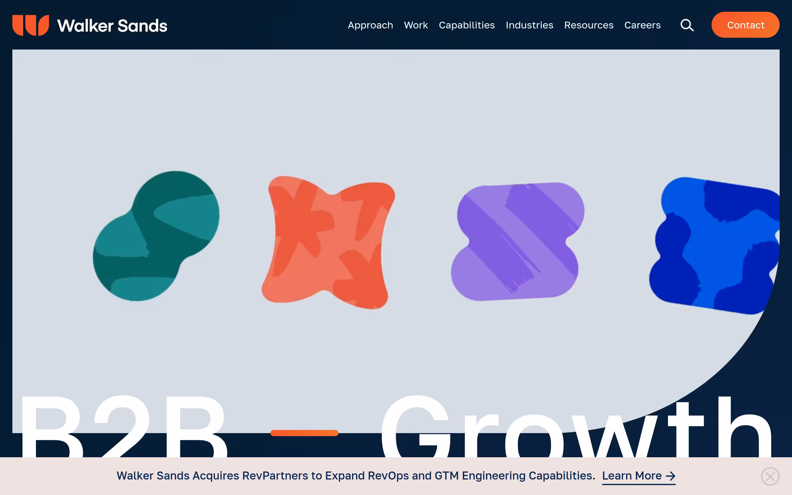 Walker sands enterprise B2B PR and media relations homepage