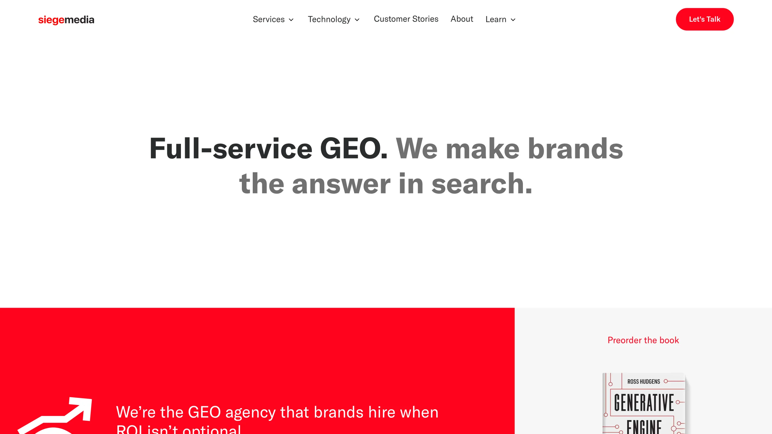 Screenshot of https://www.siegemedia.com