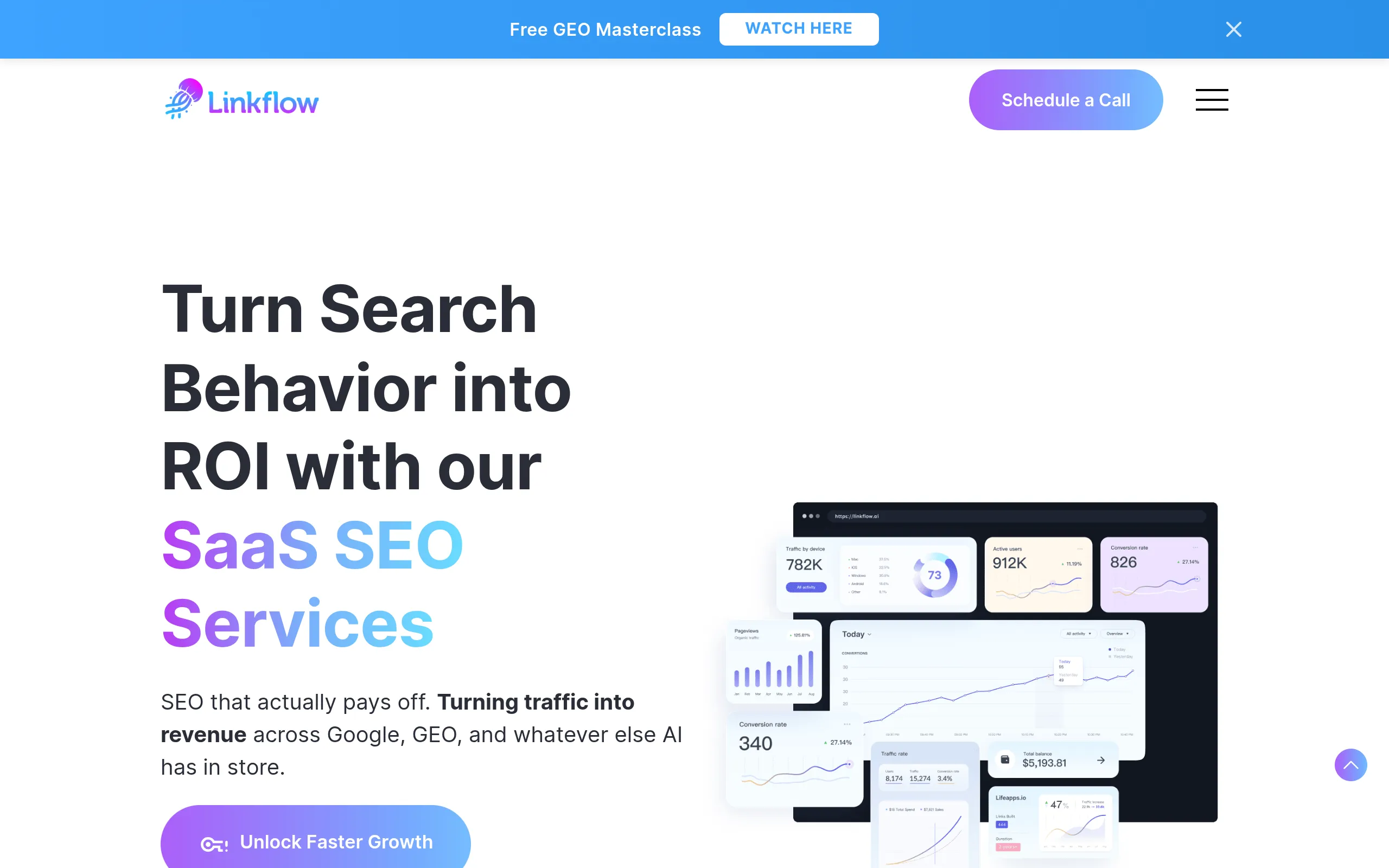 linkflow-ai-saas-focused-link-building-kpi-reporting-homepage
