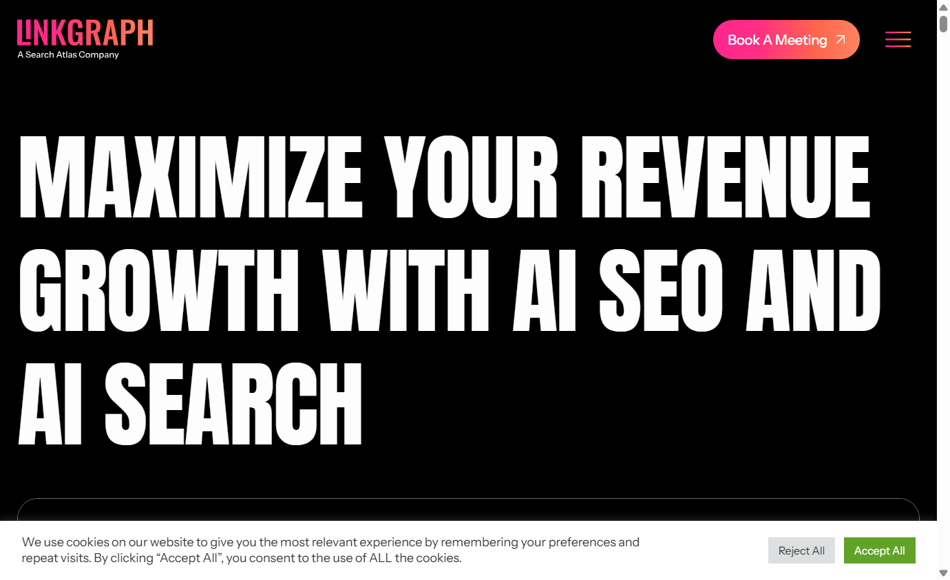Screenshot of https://www.linkgraph.com