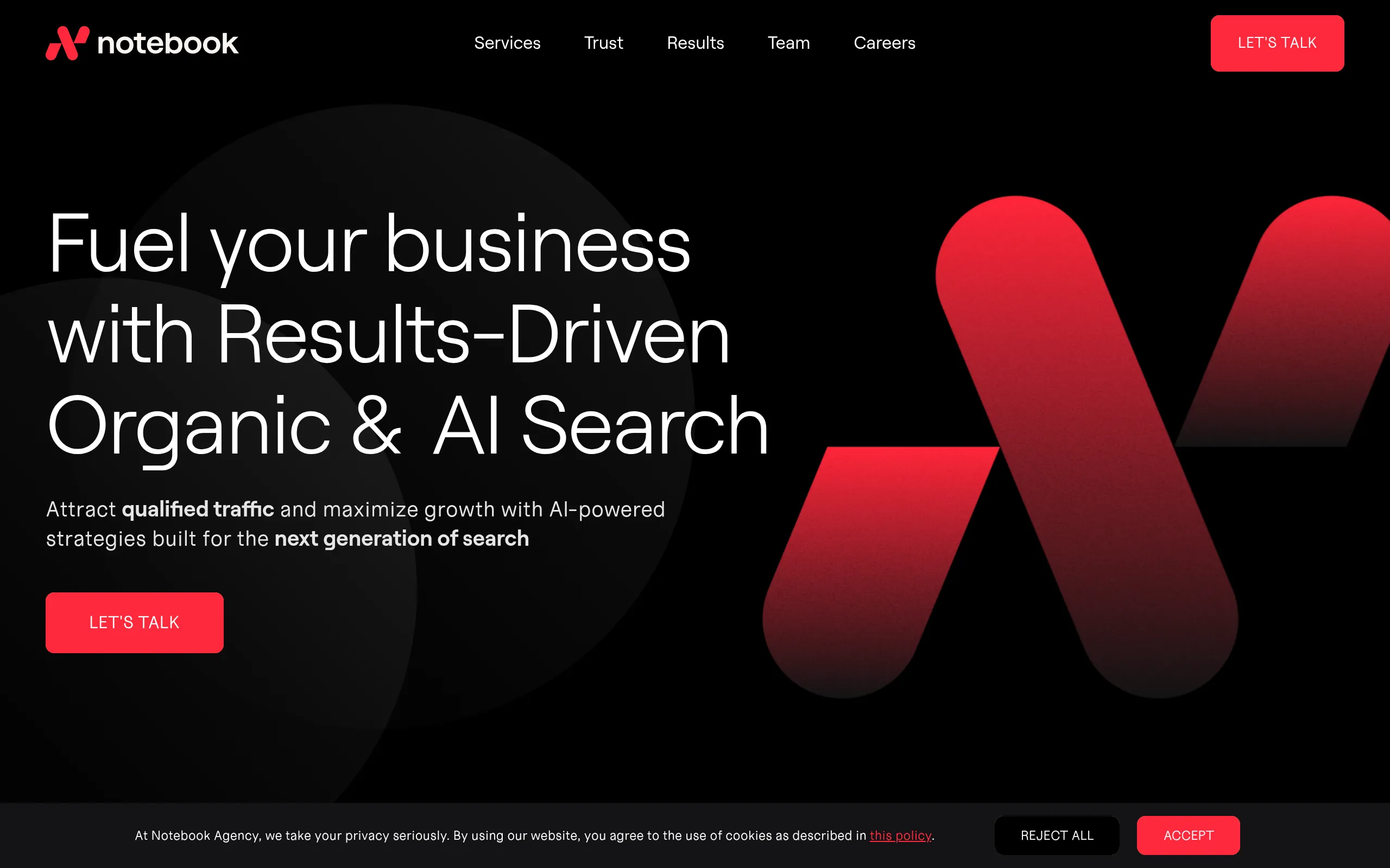 notebook-agency-boutique-aeo-and-citation-monitoring-homepage