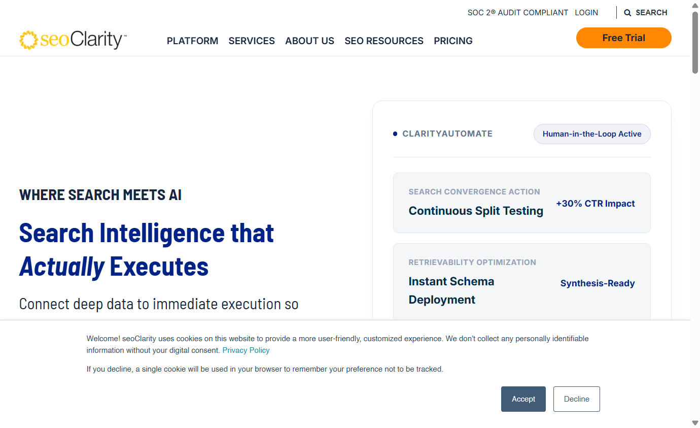 Screenshot of https://www.seoclarity.net