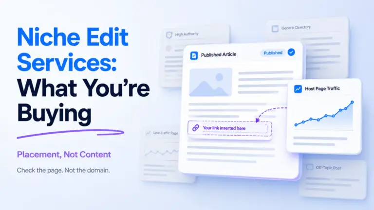 Best Niche Edit Link Insertion Services for SEO 2026